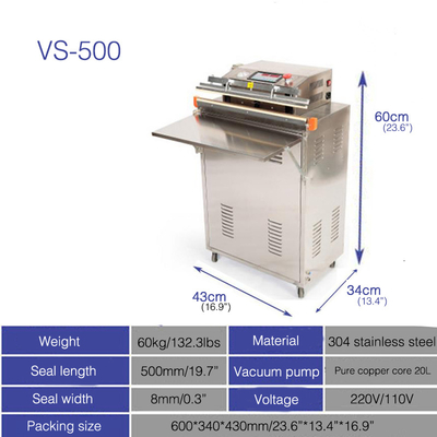 Externes Verpackungsmaschine des Vakuumvs500 vertikale hohe Qualität